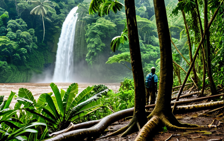 코트디부아르 vs 세네갈 관광지 추천 - Lush Ivorian Rainforest**

"A vibrant scene of the Taï National Park in Côte d'Ivoire, showcasing th...